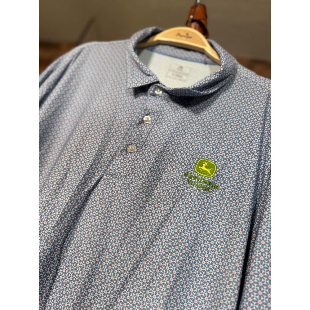 XL Golf Polo "John Deere Classic Performance" X Large Geometric Polo Shirt